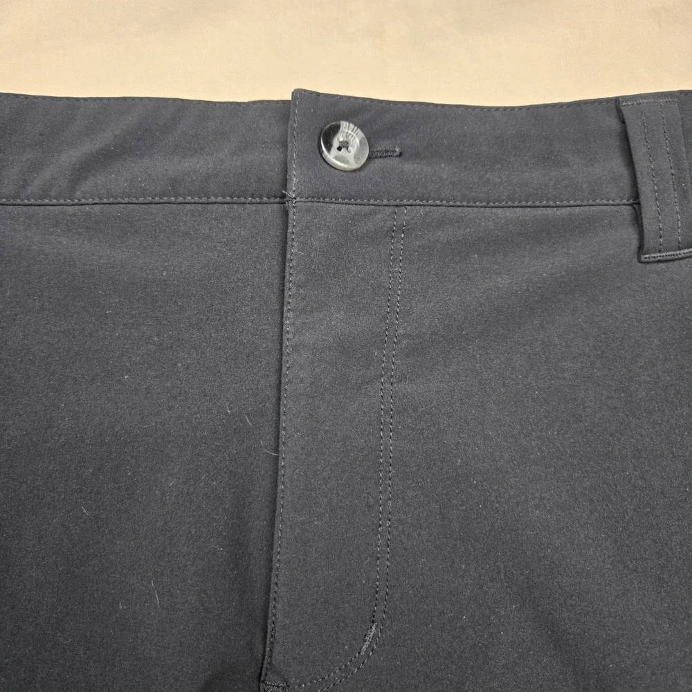 Columbia PFG Men Black Performance Fishing Gear Shorts‎ 40 10 Inseam Flat Front